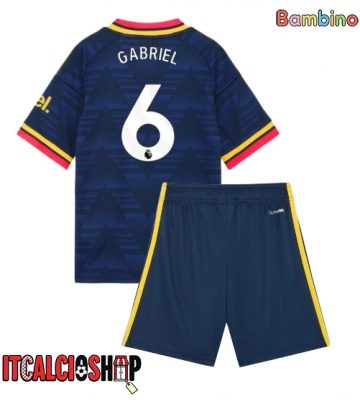 Arsenal Gabriel Magalhaes #6 Seconda Maglia Bambino 2026-27 Manica Corta (+ Pantaloni corti)